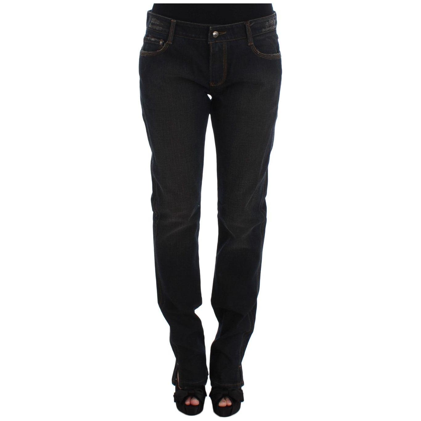 Ermanno Scervino Chic Boyfriend Cotton Jeans - Blue Ermanno Scervino