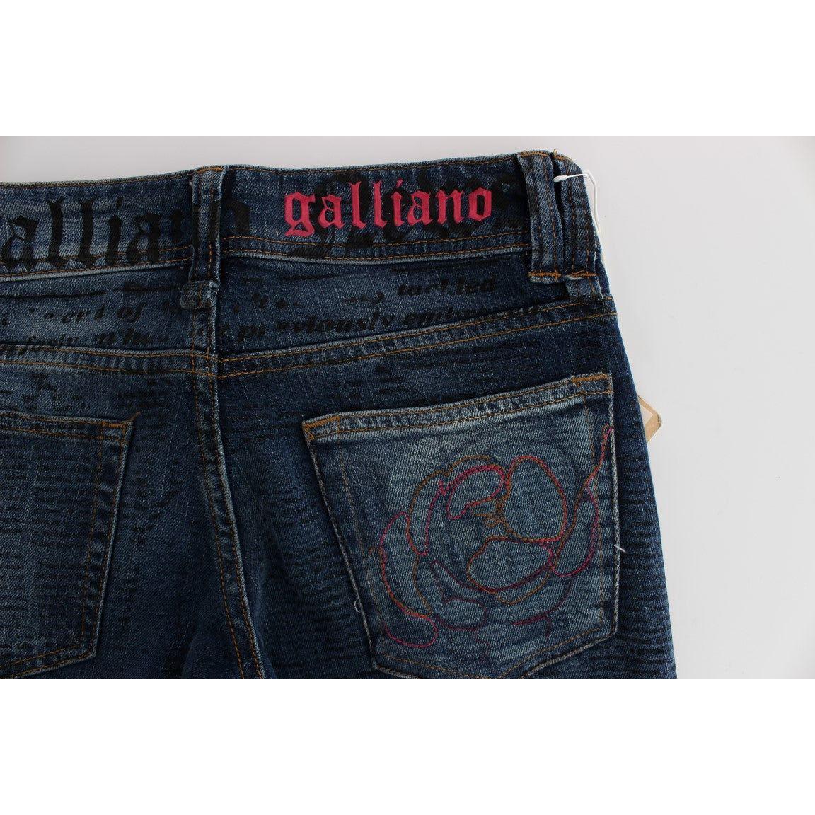 John Galliano Elegant Slim Bootcut Denim Jeans John Galliano