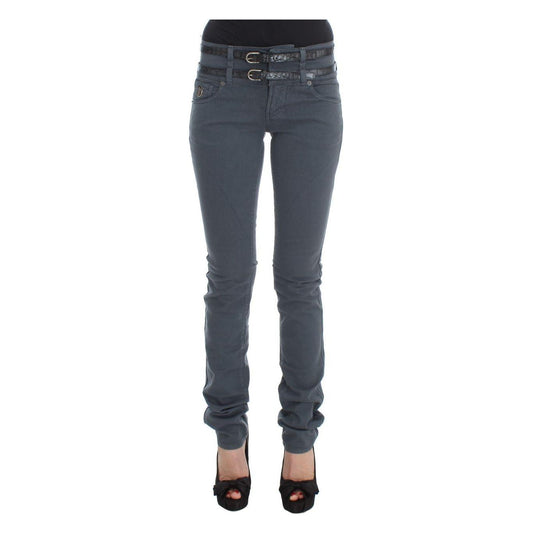 John Galliano Sleek Slim Fit Italian Jeans in Chic Blue Jeans & Pants John Galliano