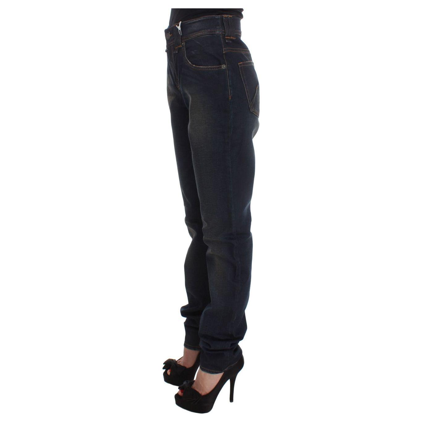 John Galliano Chic Boyfriend Fit Blue Jeans John Galliano