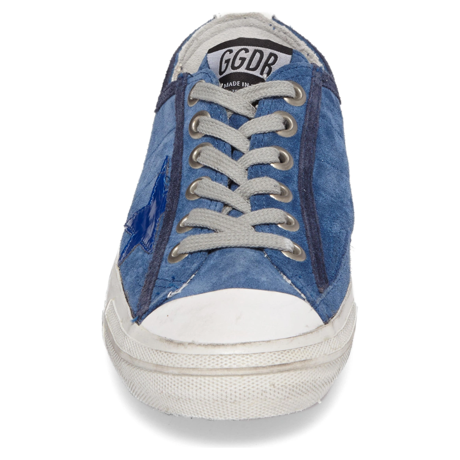 Golden Goose Chic Blue Suede Low-Top Sneakers Golden Goose