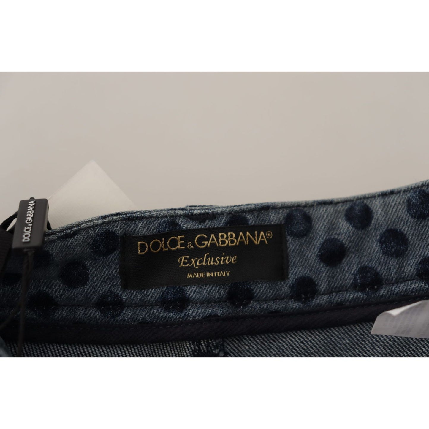 Dolce & Gabbana Elegant Floral High Waist Skinny Jeans Dolce & Gabbana