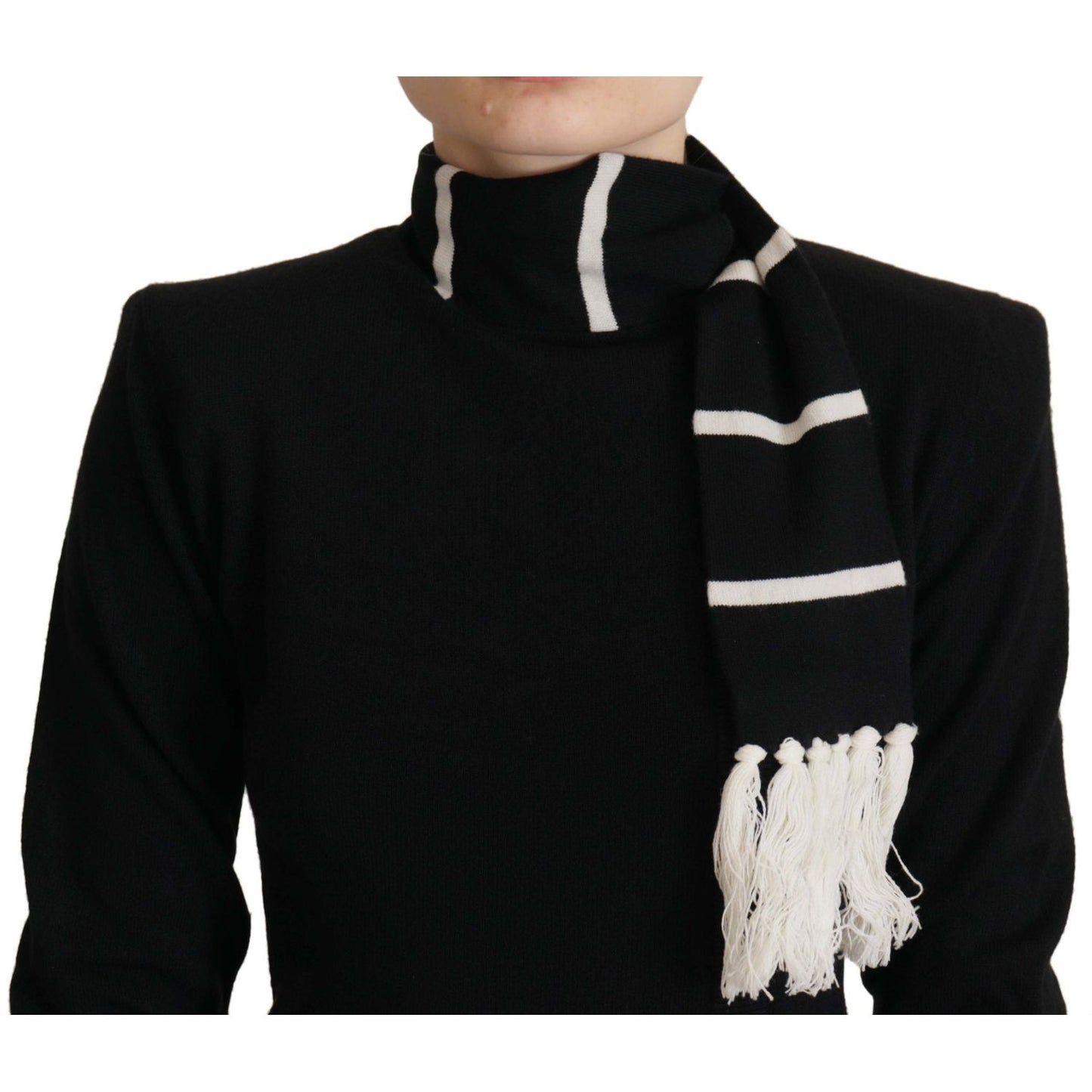 Dolce & Gabbana Black Cashmere Turtleneck Pullover Sweater Dolce & Gabbana