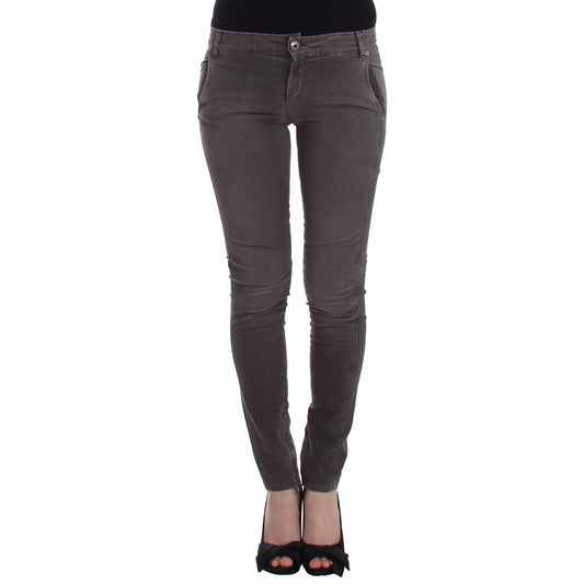 Ermanno Scervino Gray Slim Jeans Denim Pants Skinny Leg Stretch Ermanno Scervino