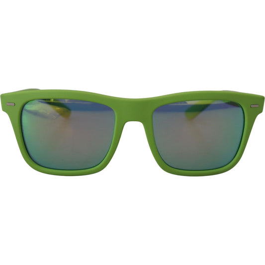 Dolce & Gabbana Green Rubber Full Rim Frame Shades DG6095 Acid Sunglasses Dolce & Gabbana