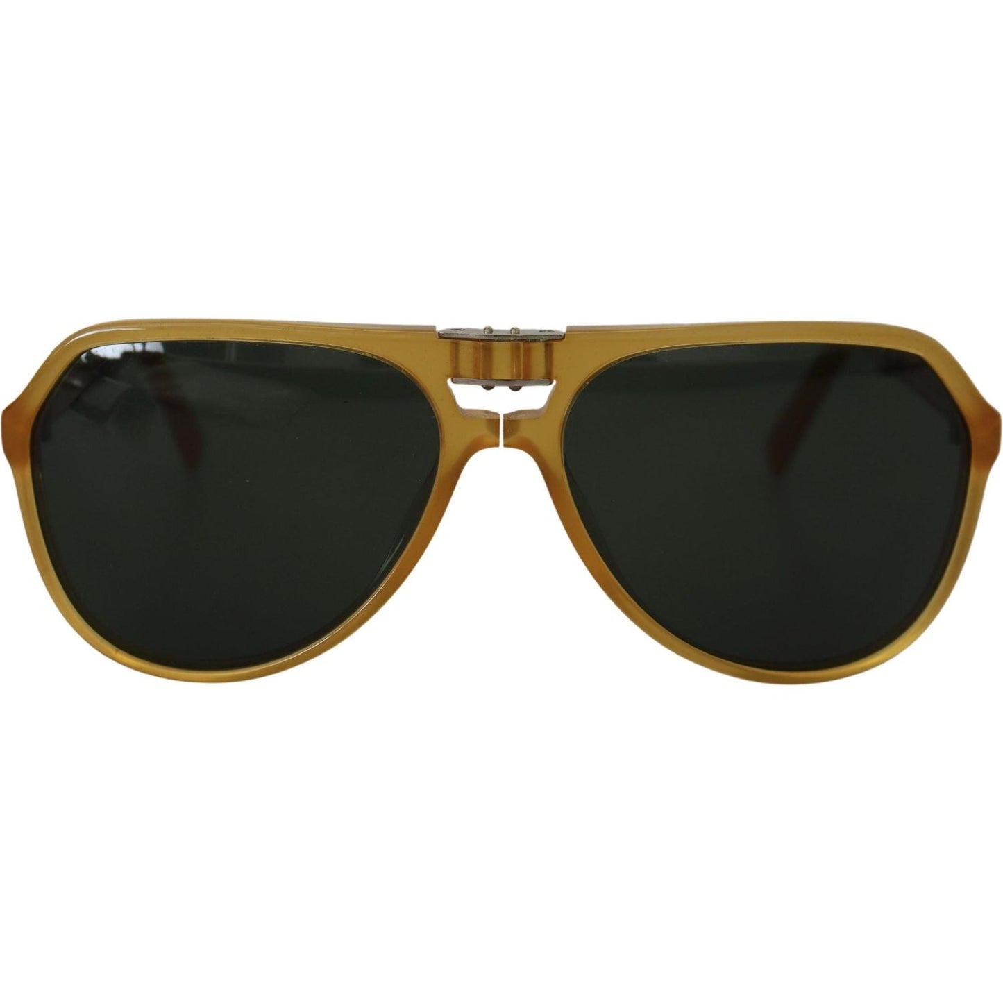 Dolce & Gabbana Yellow Acetate Black Lens Aviator DG4196 Sunglasses