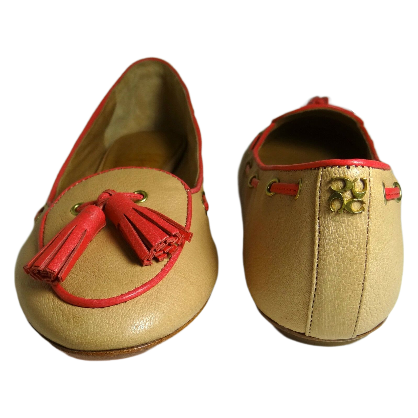 COACH Manika Soft Tan Leather Flat Shoes COACH