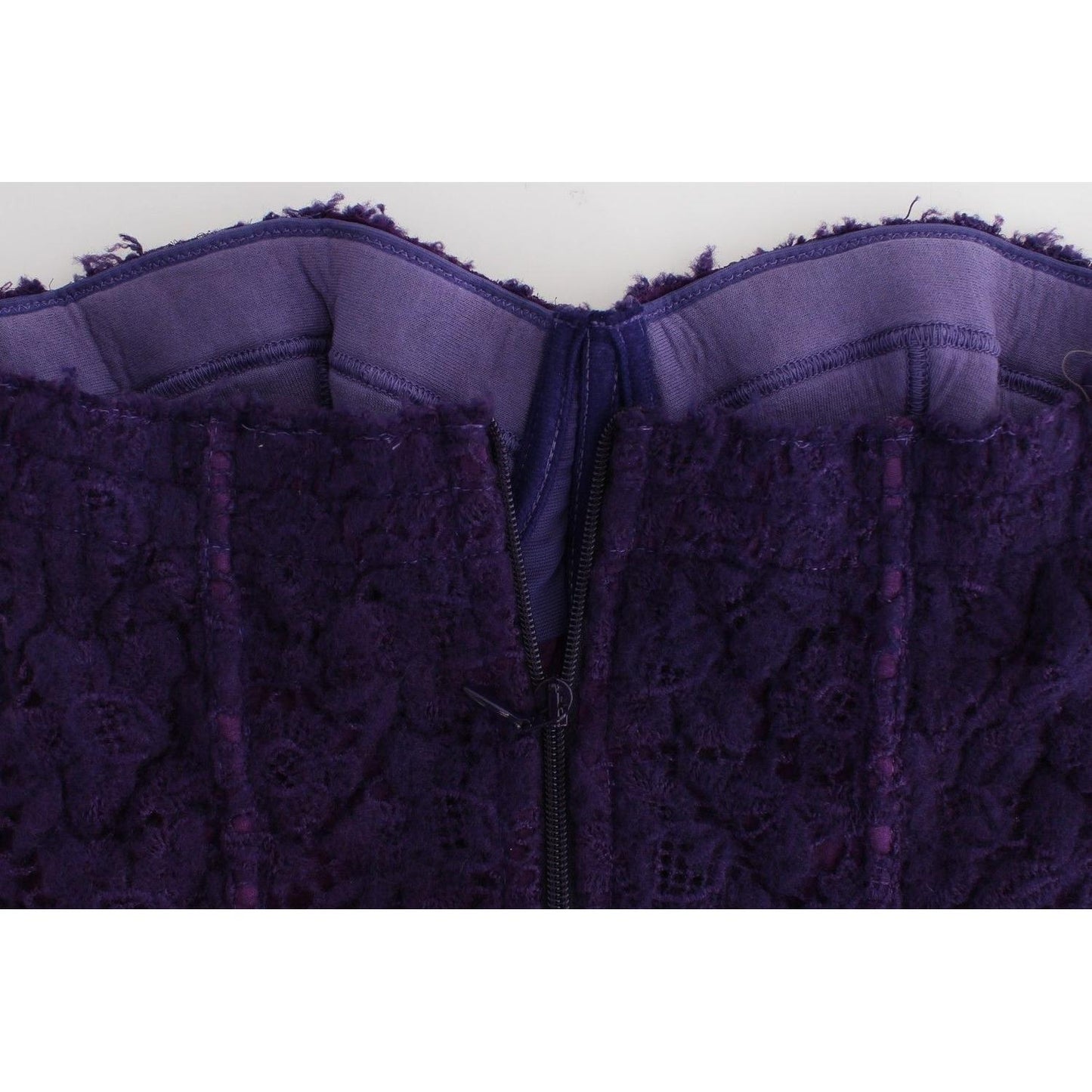 Ermanno Scervino Purple Lace Silk Blend Bustier Corset Ermanno Scervino