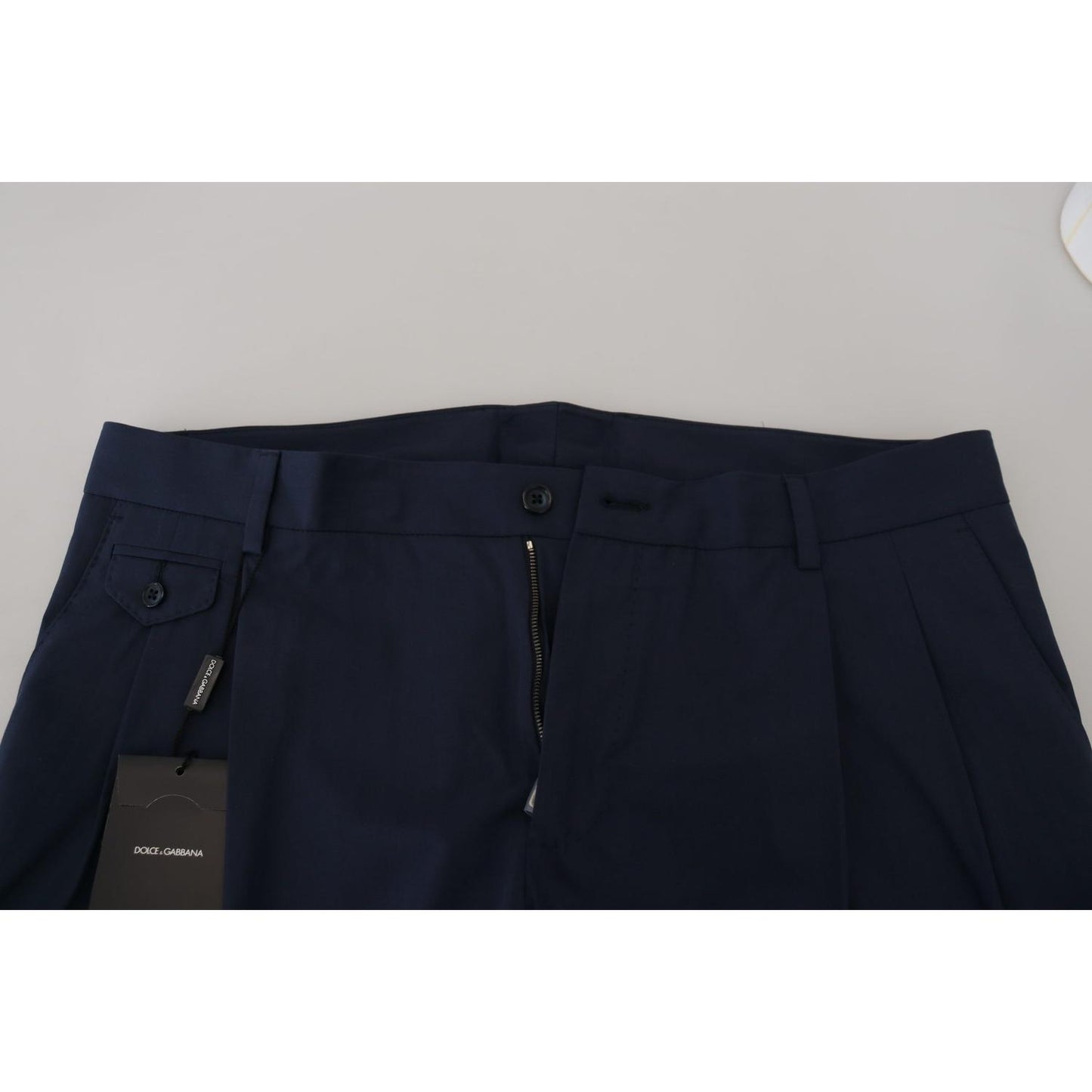 Dolce & Gabbana Chic Slim Fit Chinos in Blue Dolce & Gabbana