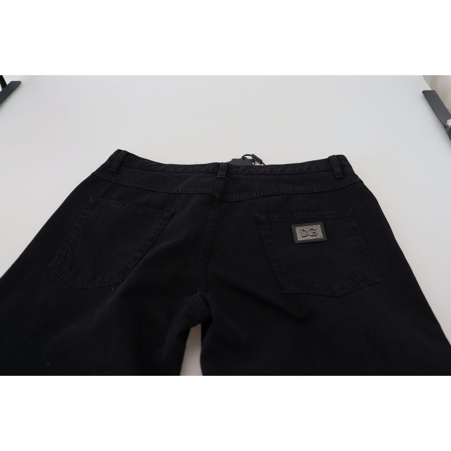 Dolce & Gabbana Elegant Black Loose Fit Italian Jeans Jeans & Pants Dolce & Gabbana