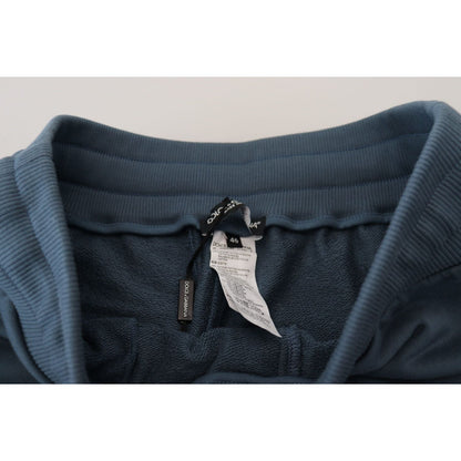 Dolce & Gabbana Blue Cotton Bermuda Casual Mens Shorts