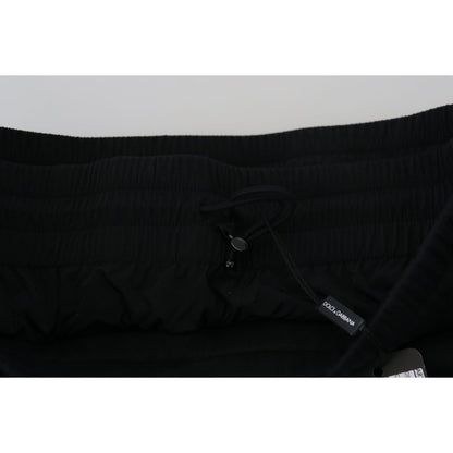 Dolce & Gabbana Black Cotton Bermuda Cargo Shorts