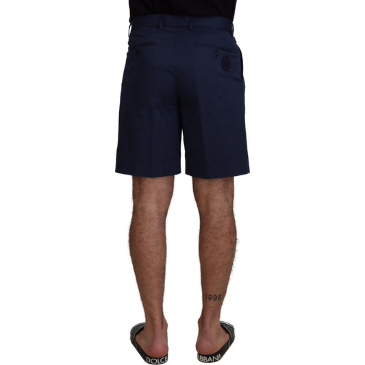 Dolce & Gabbana Elegant Blue Chino Shorts – Regular Fit Shorts Dolce & Gabbana