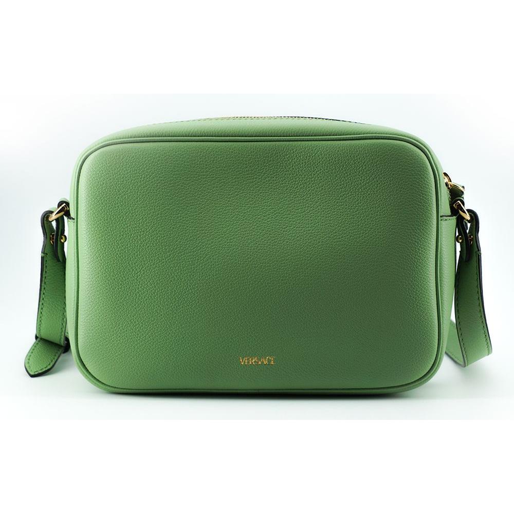 Versace Mint Green Calf Leather Camera Shoulder Bag