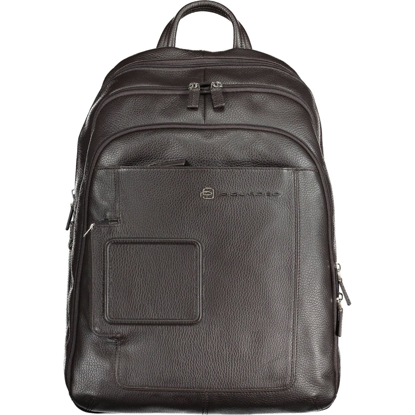 Piquadro Brown Leather Men Backpack Piquadro