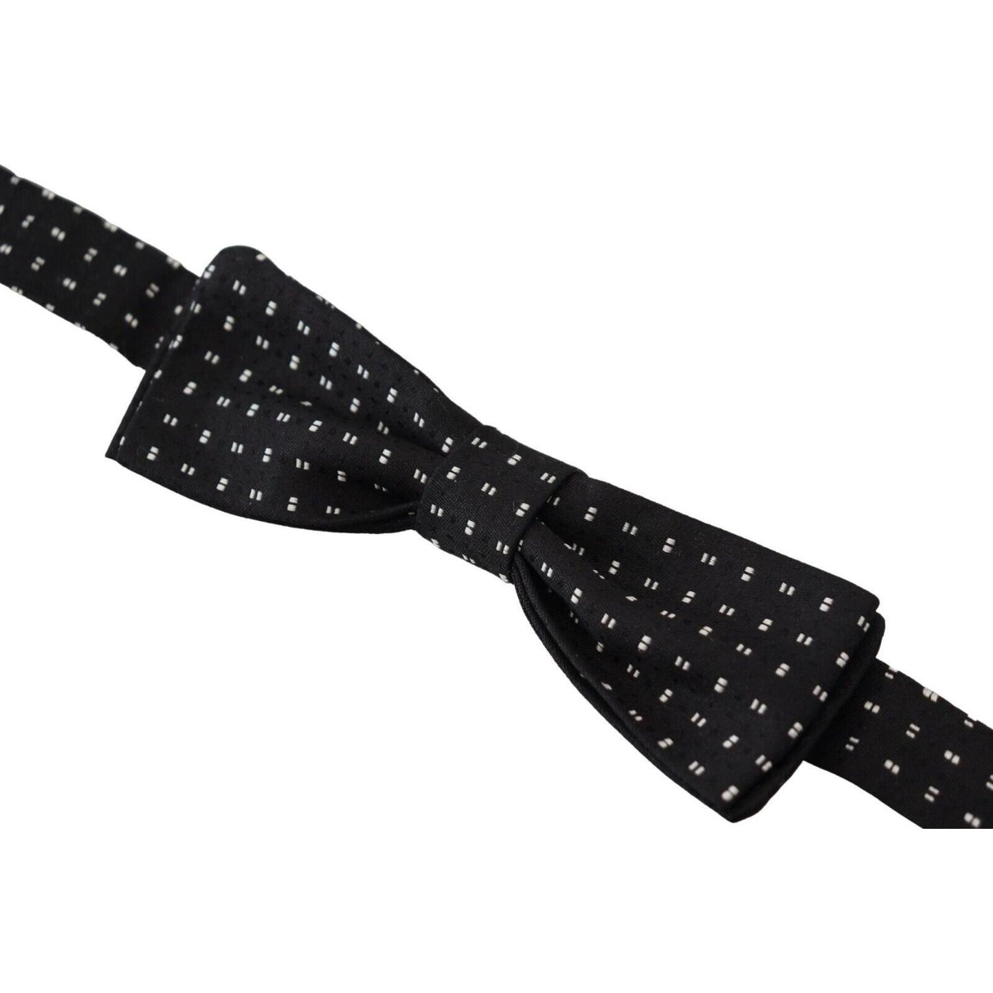 Dolce & Gabbana Elegant Black Silk Bow Tie Dolce & Gabbana