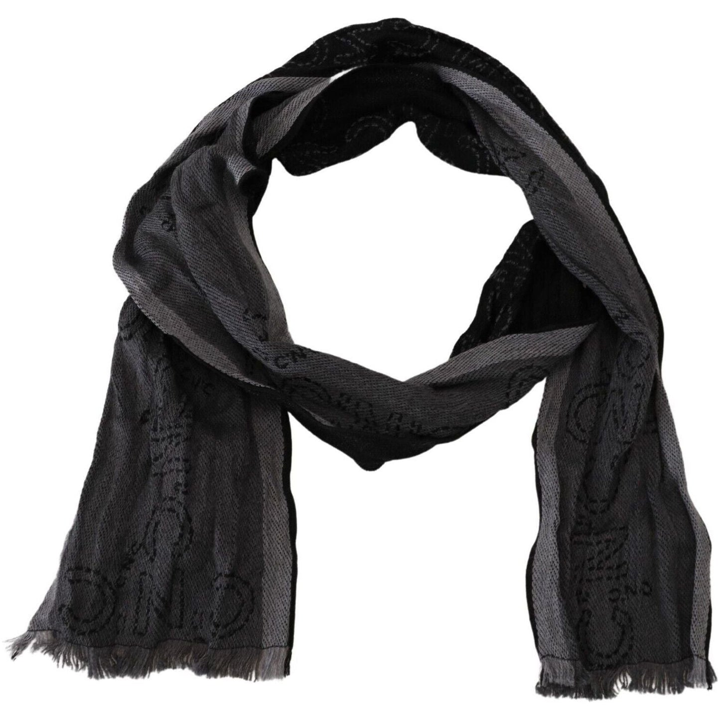 Costume National Elegant Italian Wool Men's Scarf Wrap Costume National