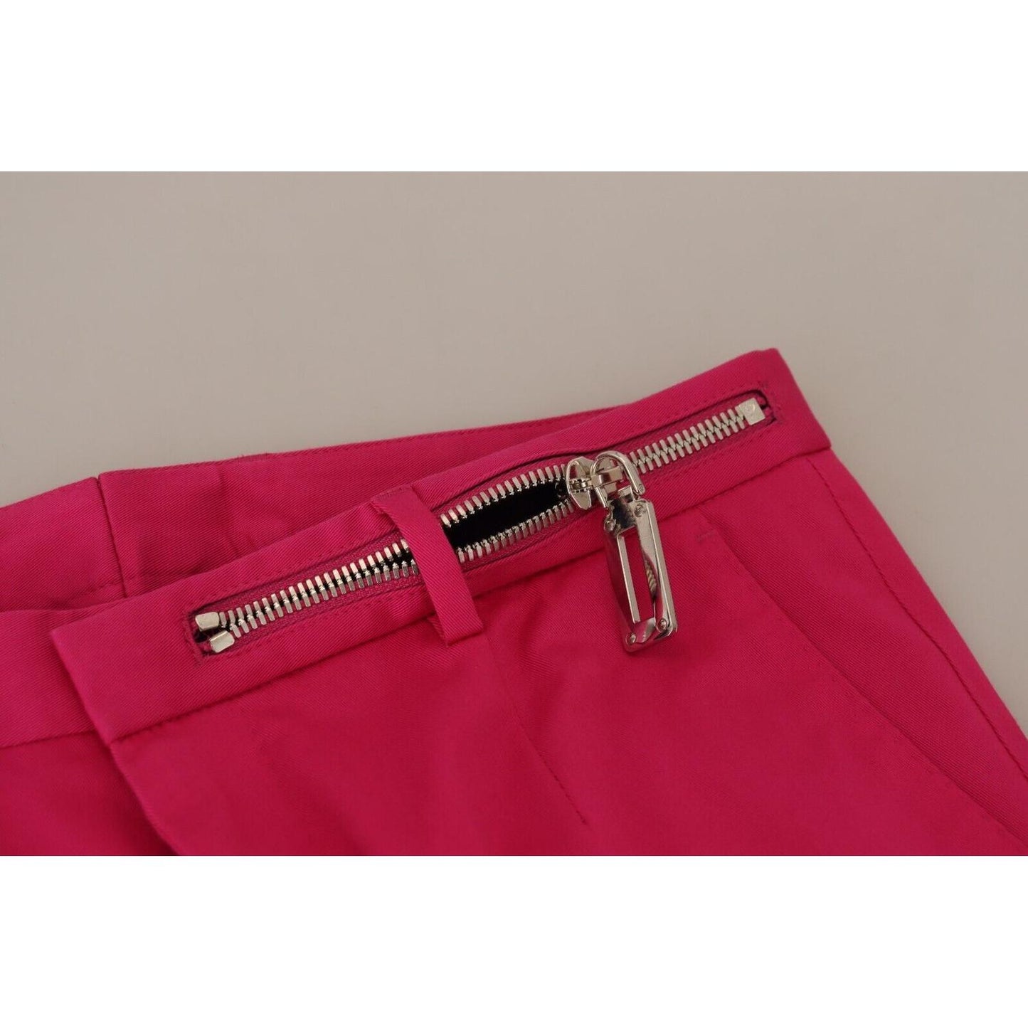 Dolce & Gabbana Chic Pink Cotton Blend Trousers Dolce & Gabbana