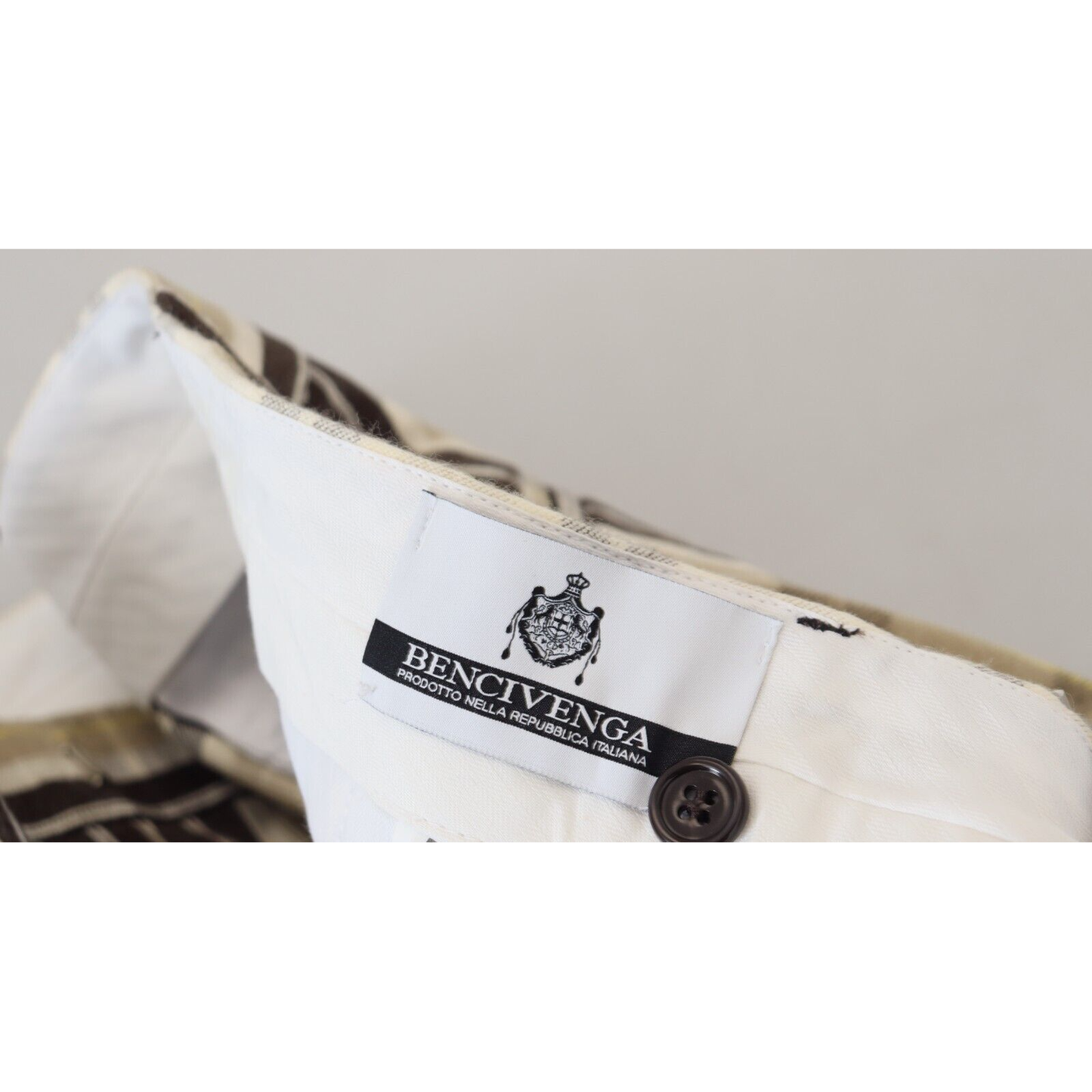 BENCIVENGA Multicolor Checkered Cotton Straight Fit Men Pants