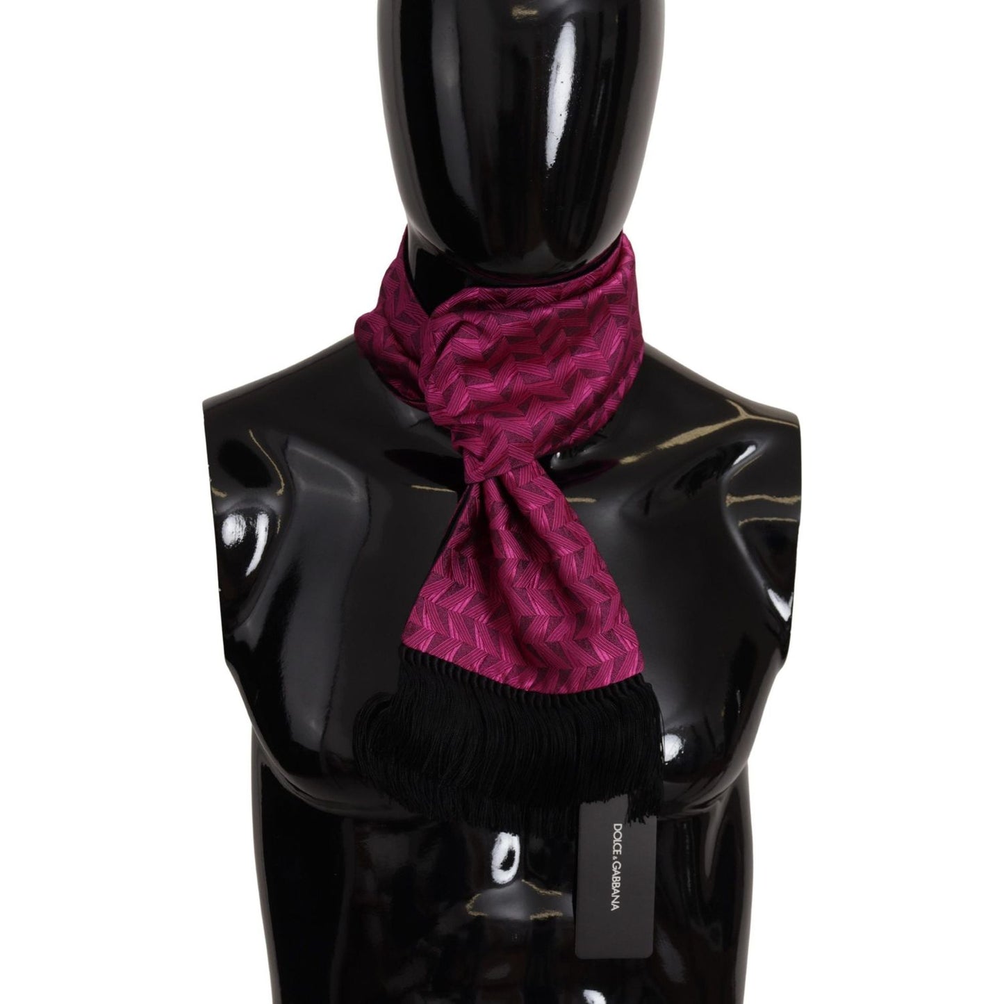 Dolce & Gabbana Elegant Magenta Silk Men's Scarf Wrap Dolce & Gabbana