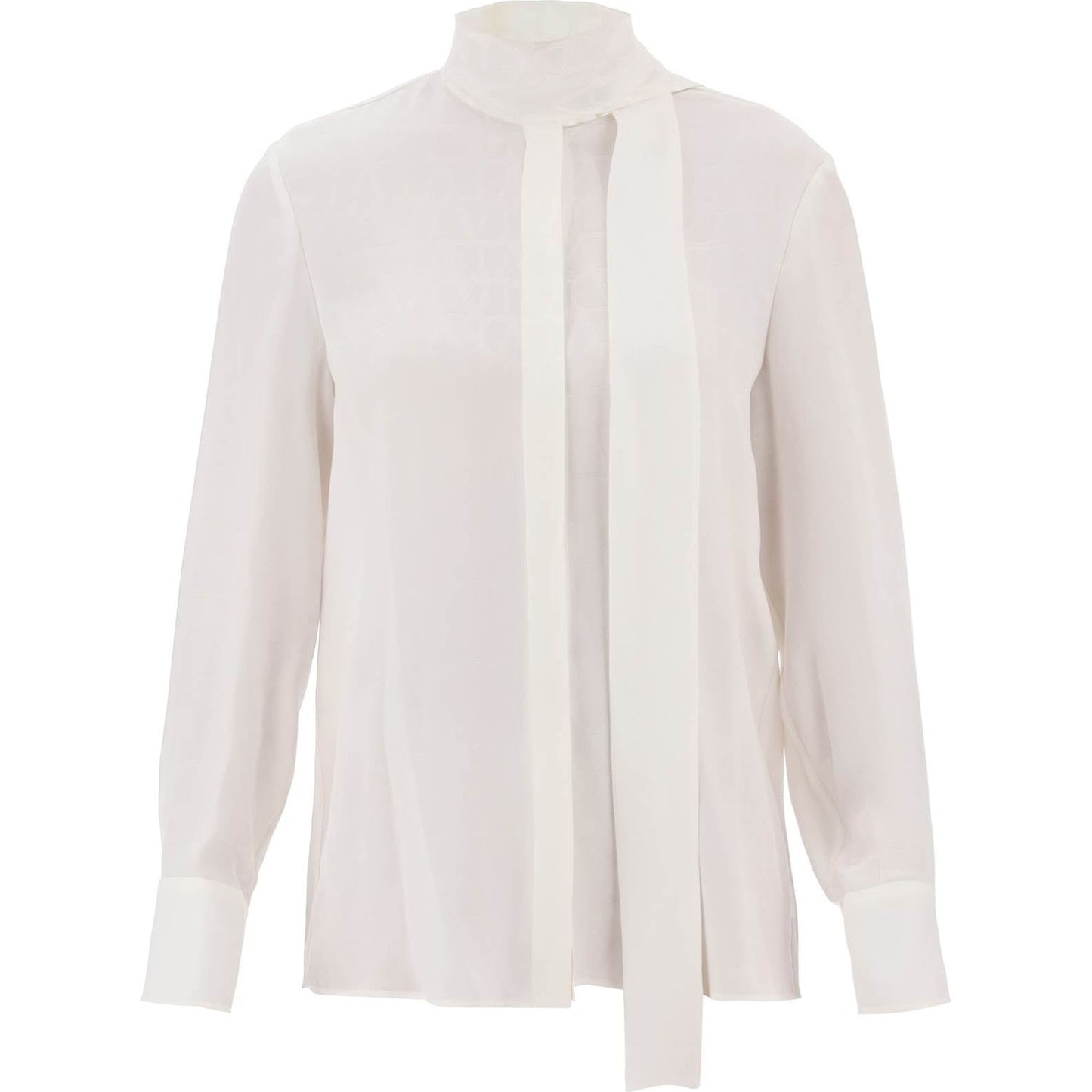 Valentino Garavani toile iconographe shirt in silk jacquard Topwear Valentino Garavani