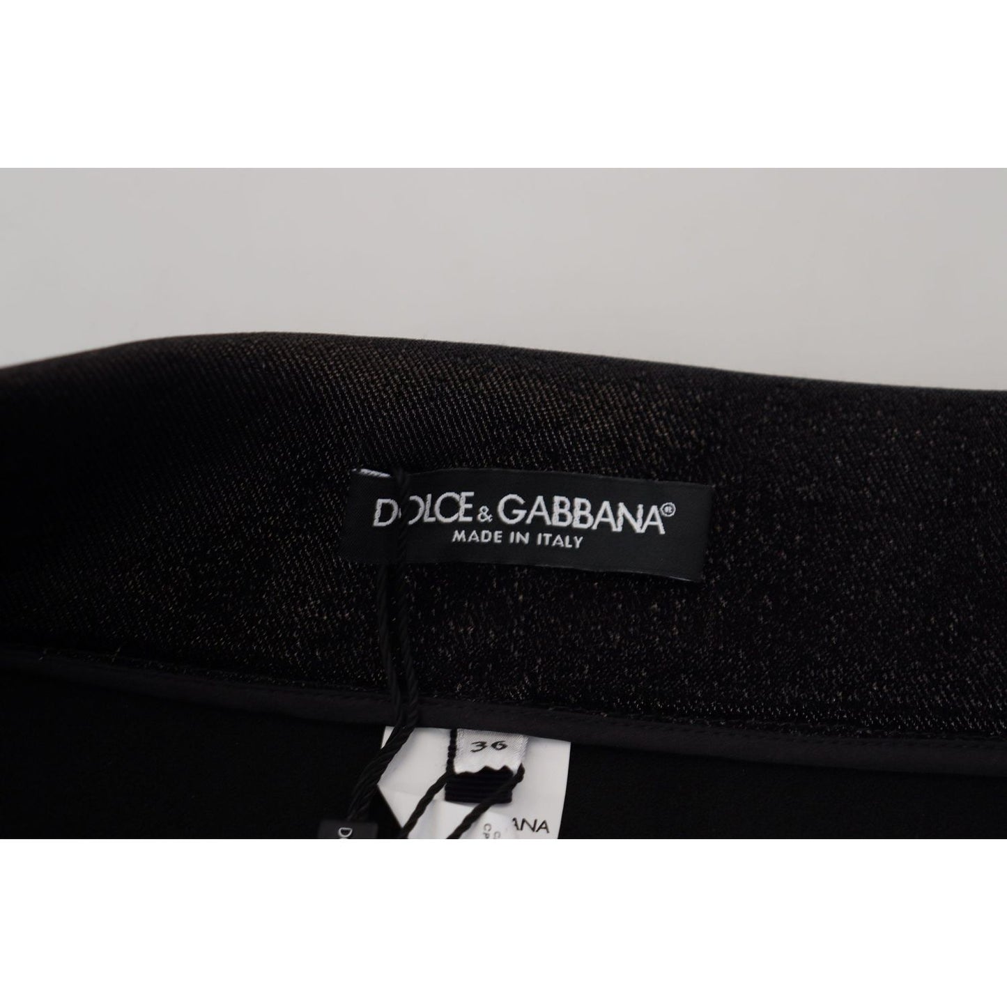 Dolce & Gabbana Black Washed Cotton Skinny Denim Jeans