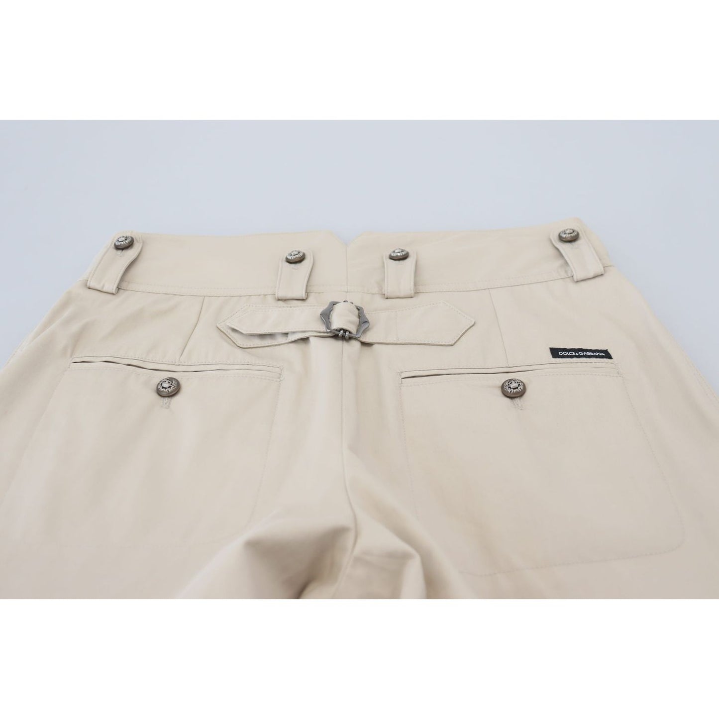 Dolce & Gabbana Beige Cotton Women Cargo Pants