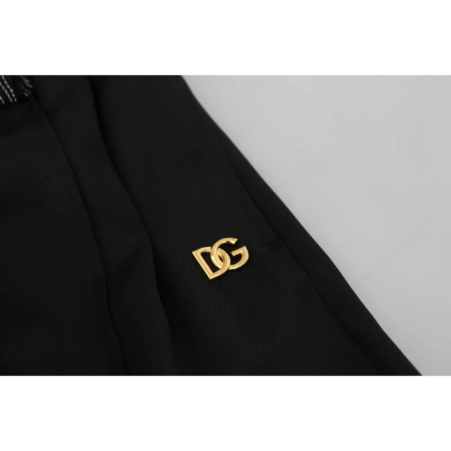 Dolce & Gabbana Black Straight Fit Cotton Pants