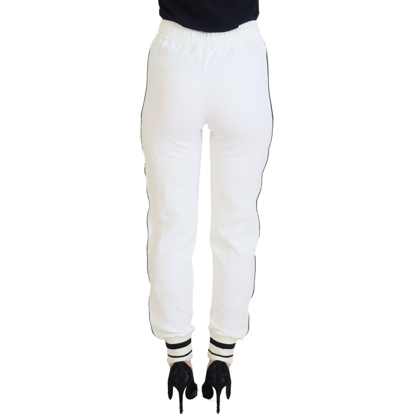 Dolce & Gabbana Chic White Jogger Pants for Elevated Comfort Dolce & Gabbana