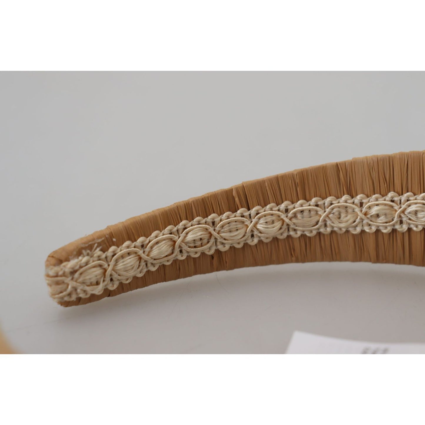 Dolce & Gabbana Exquisite Beige Viscose Diadem Headband Dolce & Gabbana