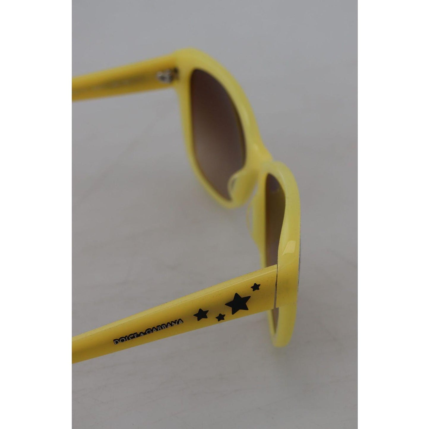 Dolce & Gabbana Chic Yellow Acetate Gradient Sunglasses Dolce & Gabbana