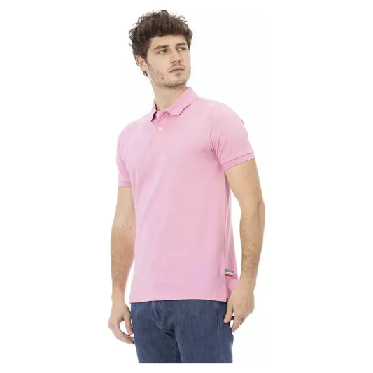 Baldinini Trend Multicolor Cotton Men Polo Shirt Baldinini Trend