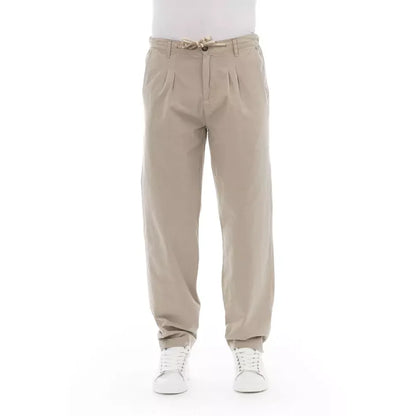 Baldinini Trend Beige Cotton Jeans & Pant