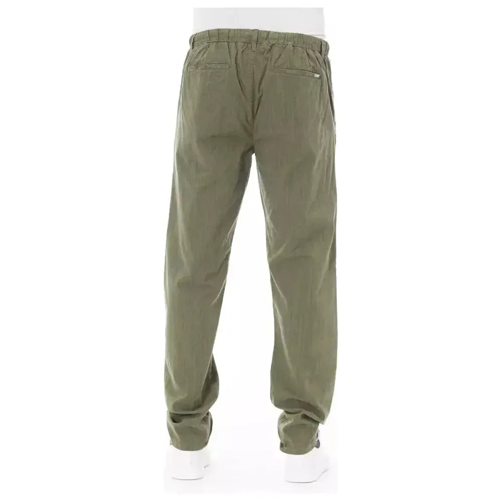 Baldinini Trend Army Cotton Men Chino Baldinini Trend