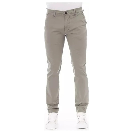 Baldinini Trend Elegant Beige Chino Trousers for Men Baldinini Trend