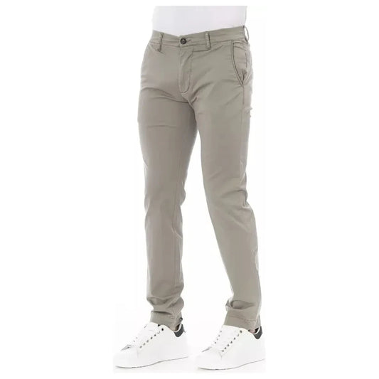 Baldinini Trend Elegant Beige Chino Trousers for Men Baldinini Trend