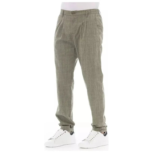 Baldinini Trend Elevated Army Chino Trousers for Men Baldinini Trend