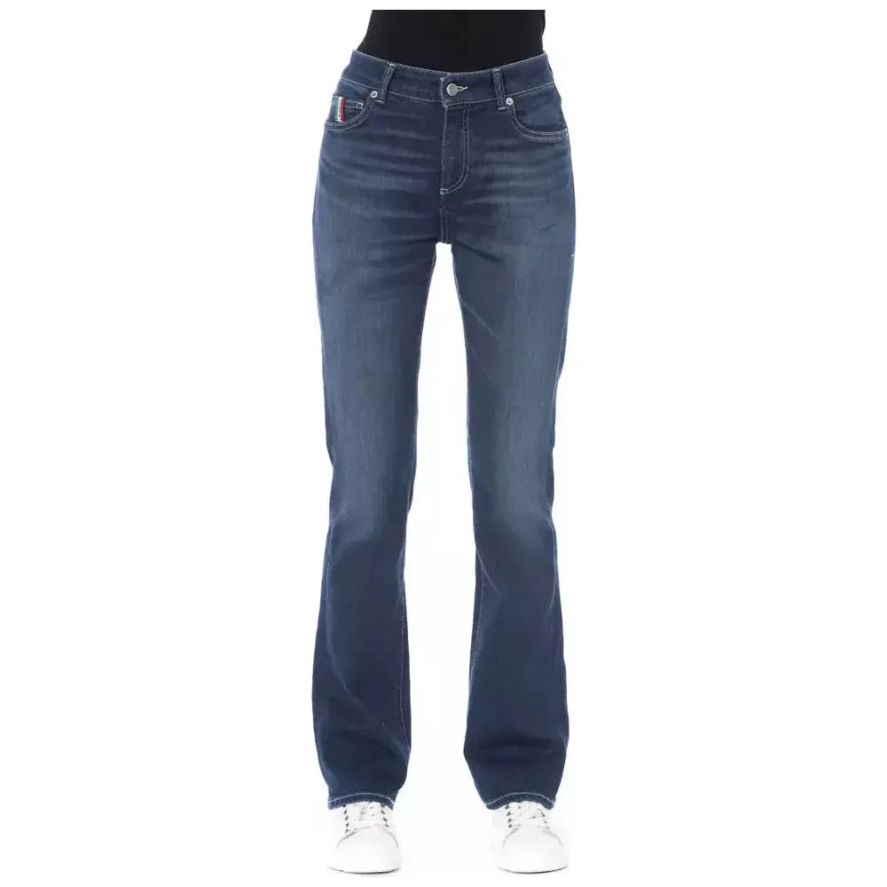 Baldinini Trend Blue Cotton Women Jeans Baldinini Trend