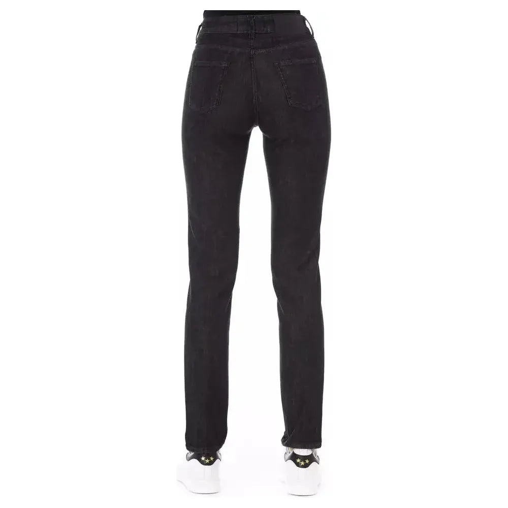 Baldinini Trend Black Cotton Women Jeans Baldinini Trend