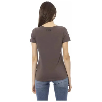 Trussardi Action Brown Cotton Women T-Shirt