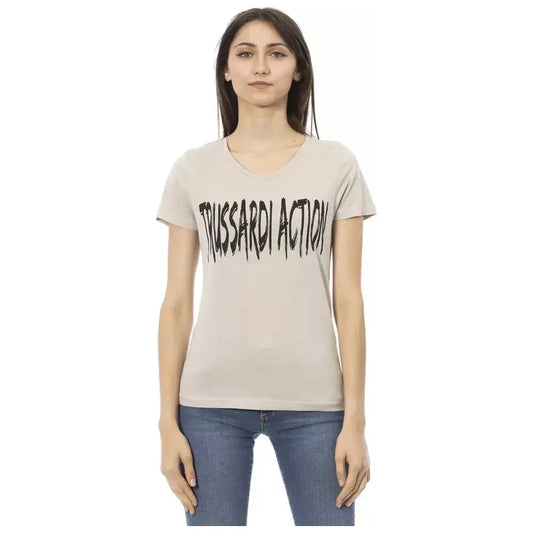 Trussardi Action Beige Cotton Women Top
