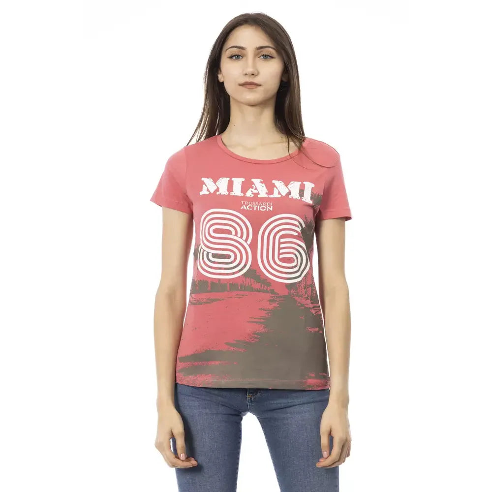 Trussardi Action Multicolor Cotton Women T-Shirt
