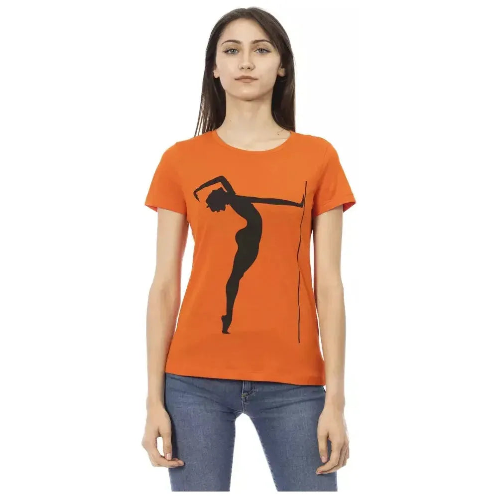 Trussardi Action Orange Cotton Women T-Shirt