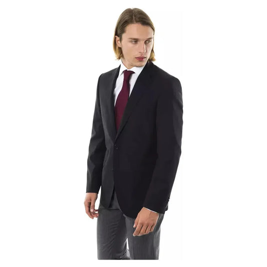 Uominitaliani Elegant Wool Two-Button Men's Blazer Uominitaliani