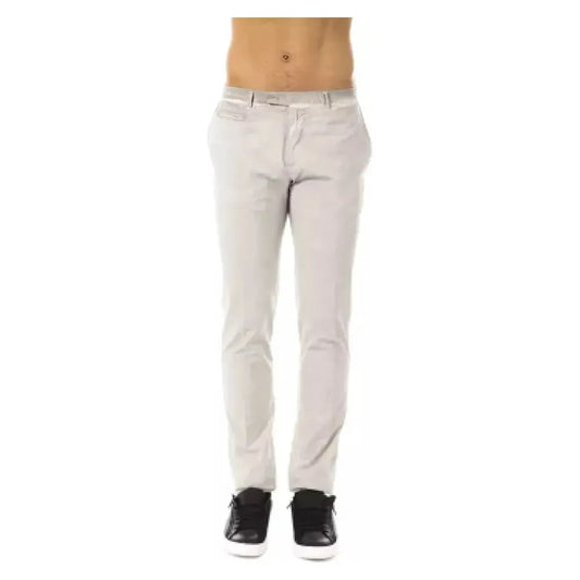 Uominitaliani Gray Cotton Men Pant