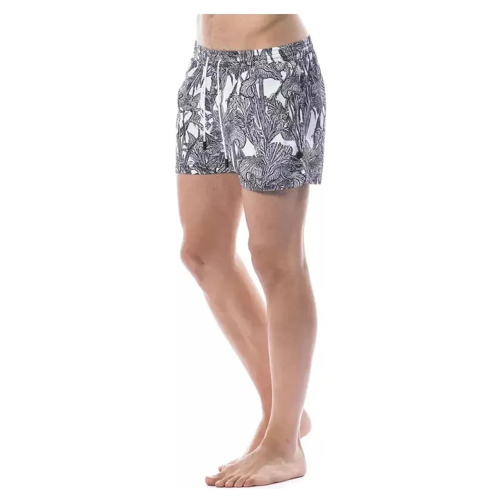 别致的单色印花泳衣