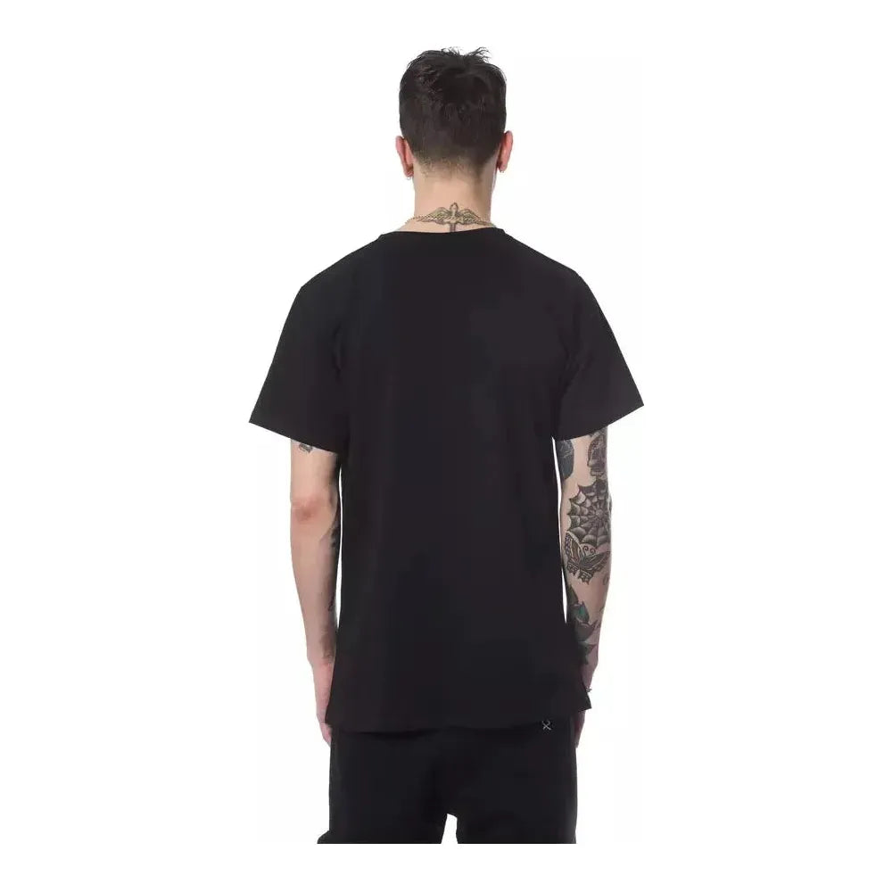 Nicolo Tonetto Black Cotton Men T-Shirt Nicolo Tonetto