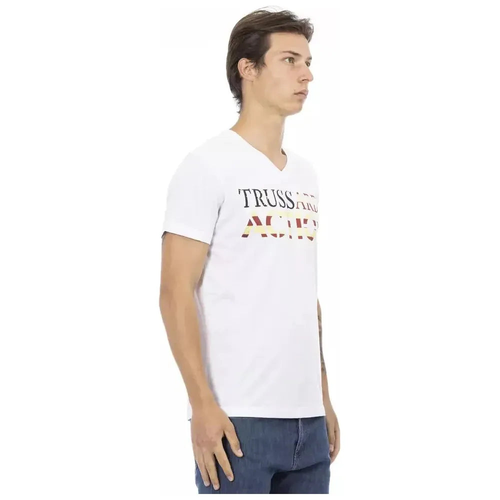 Trussardi Action White Cotton Men's T-Shirt
