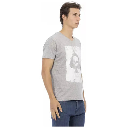 Trussardi Action Gray Cotton Men's T-Shirt