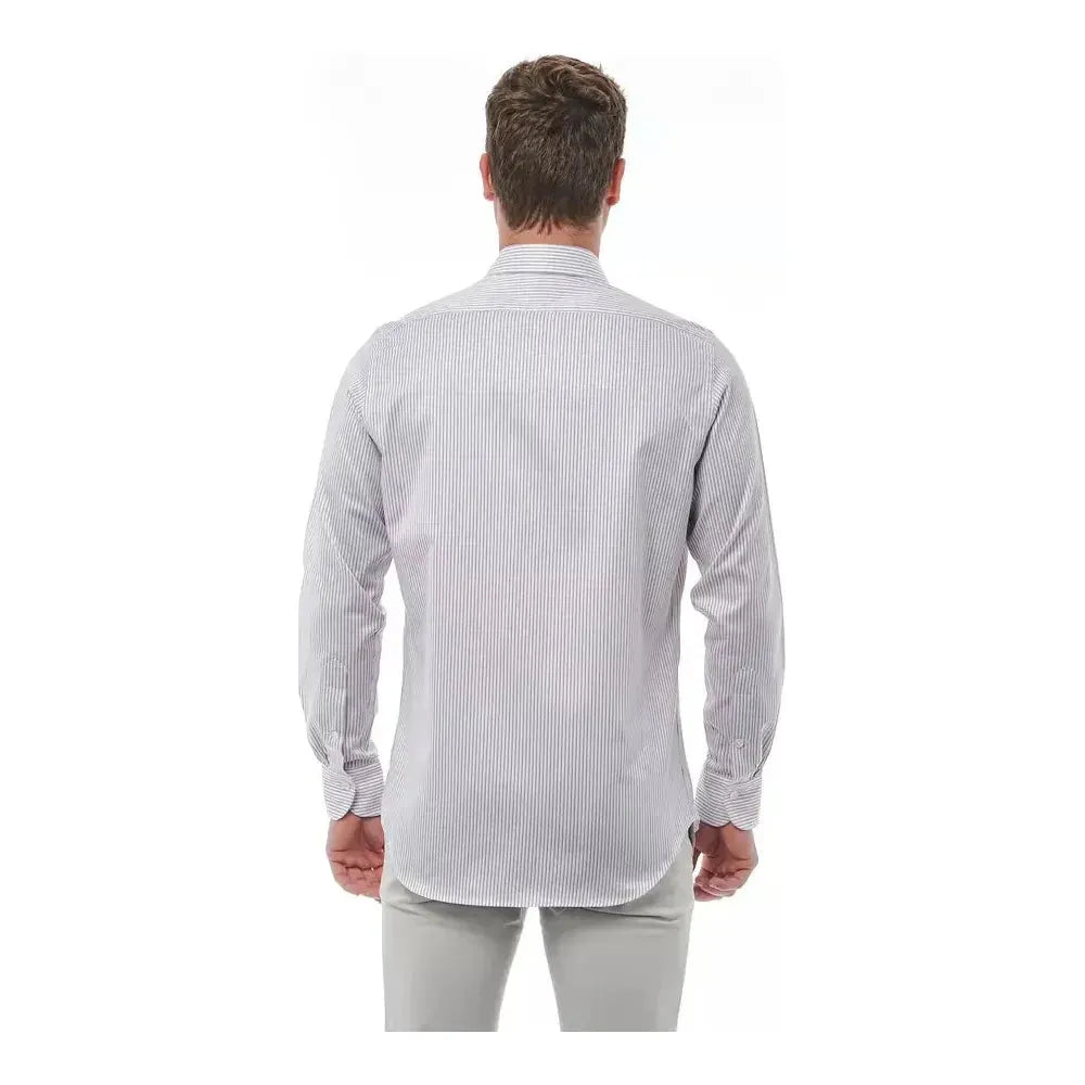 Bagutta White Cotton Men Shirt Bagutta